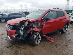Salvage cars for sale at Elgin, IL auction: 2021 Jeep Compass Limited