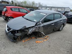 Salvage cars for sale at North Billerica, MA auction: 2017 Nissan Sentra S