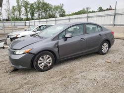 Honda salvage cars for sale: 2012 Honda Civic LX