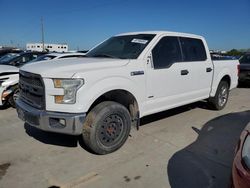 Salvage trucks for sale at Grand Prairie, TX auction: 2015 Ford F150 Supercrew