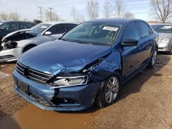 Salvage cars for sale at Elgin, IL auction: 2015 Volkswagen Jetta TDI