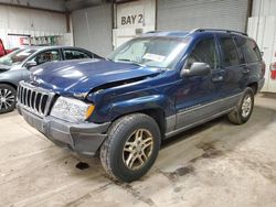 Jeep salvage cars for sale: 2002 Jeep Grand Cherokee Laredo