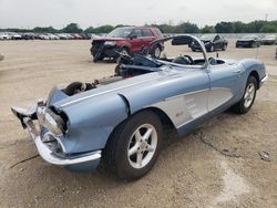 Salvage cars for sale from Copart San Antonio, TX: 1959 Chevrolet Corvette