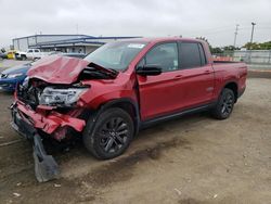 Salvage cars for sale from Copart San Diego, CA: 2021 Honda Ridgeline Sport