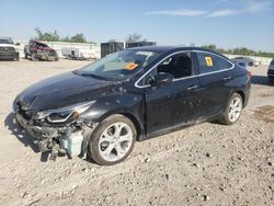 Salvage cars for sale from Copart Kansas City, KS: 2017 Chevrolet Cruze Premier