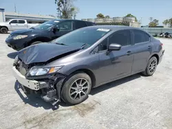 Salvage cars for sale at Tulsa, OK auction: 2014 Honda Civic LX