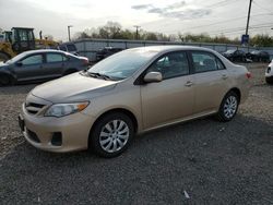 Salvage cars for sale from Copart Hillsborough, NJ: 2012 Toyota Corolla Base