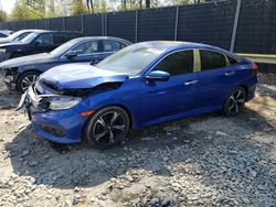 Salvage cars for sale at Waldorf, MD auction: 2016 Honda Civic Touring