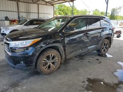 Toyota Highlander salvage cars for sale: 2016 Toyota Highlander XLE