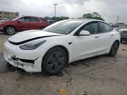 Salvage cars for sale at Wilmer, TX auction: 2021 Tesla Model 3