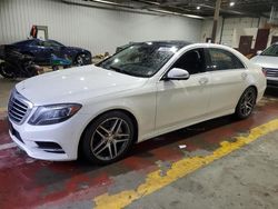 Salvage cars for sale at Marlboro, NY auction: 2015 Mercedes-Benz S 550 4matic