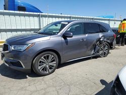 Salvage cars for sale at Dyer, IN auction: 2019 Acura MDX Technology