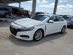 Salvage cars for sale from Copart West Palm Beach, FL: 2019 Honda Accord LX