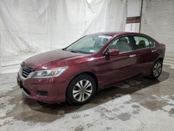 Salvage cars for sale at Leroy, NY auction: 2014 Honda Accord LX