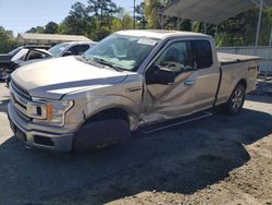 Salvage cars for sale at Savannah, GA auction: 2018 Ford F150 Super Cab