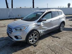 Salvage cars for sale at Van Nuys, CA auction: 2017 Ford Escape Titanium