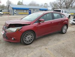 Salvage cars for sale at Wichita, KS auction: 2013 Ford Focus Titanium