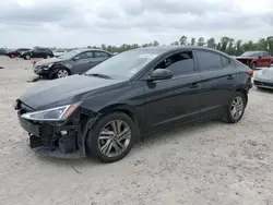 Salvage cars for sale from Copart Houston, TX: 2019 Hyundai Elantra SEL