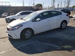 Salvage cars for sale from Copart Wilmington, CA: 2017 KIA Forte LX