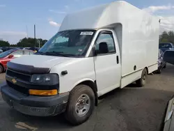 Salvage trucks for sale at East Granby, CT auction: 2018 Chevrolet Express G3500
