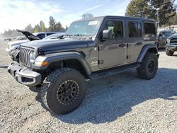 Salvage cars for sale from Copart Graham, WA: 2020 Jeep Wrangler Unlimited Sahara