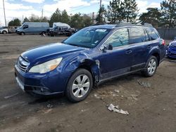 Salvage cars for sale at Denver, CO auction: 2010 Subaru Outback 2.5I Premium