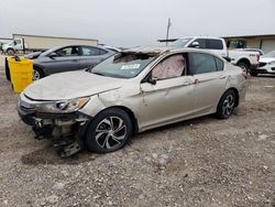 Salvage cars for sale at Temple, TX auction: 2016 Honda Accord LX