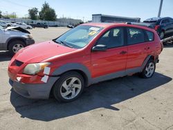 Pontiac salvage cars for sale: 2003 Pontiac Vibe