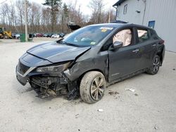 Salvage cars for sale at Candia, NH auction: 2019 Nissan Leaf S Plus