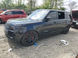 Salvage cars for sale from Copart Cicero, IN: 2015 Land Rover Range Rover Supercharged