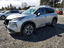 Salvage cars for sale from Copart Graham, WA: 2021 Nissan Rogue SV