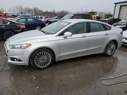 Salvage cars for sale at Duryea, PA auction: 2014 Ford Fusion Titanium