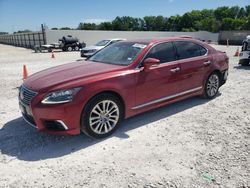 Salvage cars for sale from Copart New Braunfels, TX: 2016 Lexus LS 460L