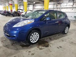 Salvage cars for sale at Woodburn, OR auction: 2017 Nissan Leaf S