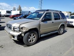 Salvage cars for sale from Copart Vallejo, CA: 2002 Nissan Pathfinder LE