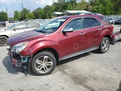 Vehiculos salvage en venta de Copart Savannah, GA: 2017 Chevrolet Equinox Premier