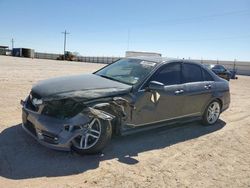 Salvage cars for sale at Andrews, TX auction: 2013 Mercedes-Benz C 250