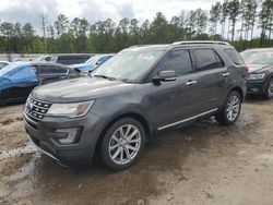 Vehiculos salvage en venta de Copart Harleyville, SC: 2017 Ford Explorer Limited