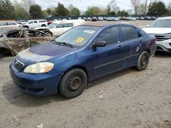 Toyota Corolla CE salvage cars for sale: 2005 Toyota Corolla CE