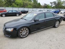 Salvage cars for sale at Hampton, VA auction: 2011 Audi A8 L Quattro