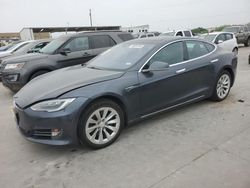 Salvage cars for sale at Grand Prairie, TX auction: 2016 Tesla Model S
