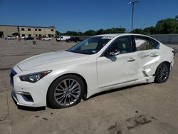 Salvage cars for sale at Wilmer, TX auction: 2018 Infiniti Q50 Luxe