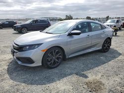Salvage cars for sale from Copart Antelope, CA: 2019 Honda Civic Sport