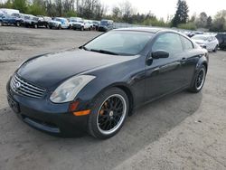 Salvage cars for sale from Copart Portland, OR: 2004 Infiniti G35