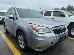 Salvage cars for sale at North Billerica, MA auction: 2015 Subaru Forester 2.5I Premium