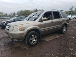 Salvage cars for sale at Chalfont, PA auction: 2008 Honda Pilot EXL