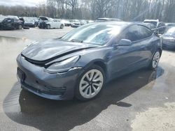 Salvage cars for sale at Glassboro, NJ auction: 2021 Tesla Model 3