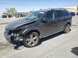 Salvage cars for sale from Copart Anthony, TX: 2017 Dodge Journey Crossroad