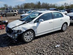 Salvage cars for sale from Copart Chalfont, PA: 2009 Honda Civic LX
