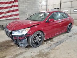 Salvage cars for sale from Copart Columbia, MO: 2017 Honda Accord Sport Special Edition